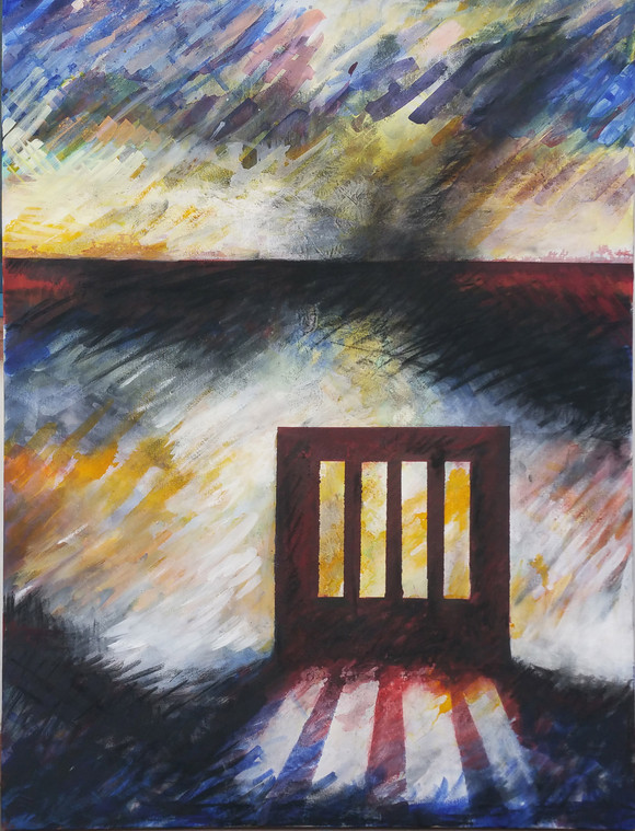 Grete marstein temple of hope carbon 12 80x120cm