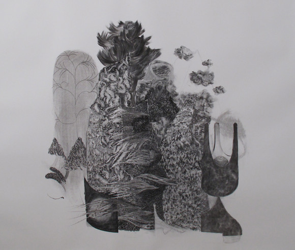 Susanneskeide:kullpåpapir:2016:110cmx160cm