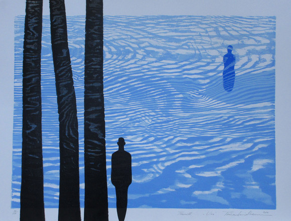 Trine lindheim, uro, tresnitt, 50x60, 2014