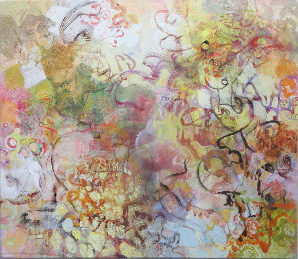Hanne sletten fri natur ii 95x110cm akryl