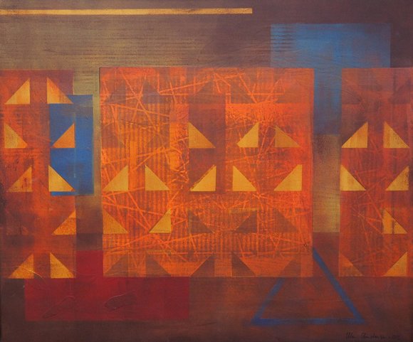 Ellen christensen "rytmiske elementer" 50 x 60 cm 9
