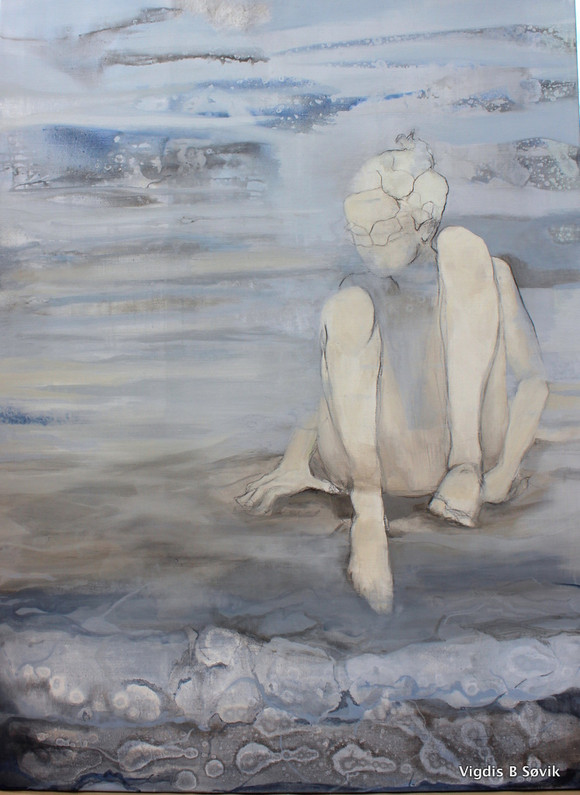 Vigdissøvik intoodeep akryl lerret 150x110 2015