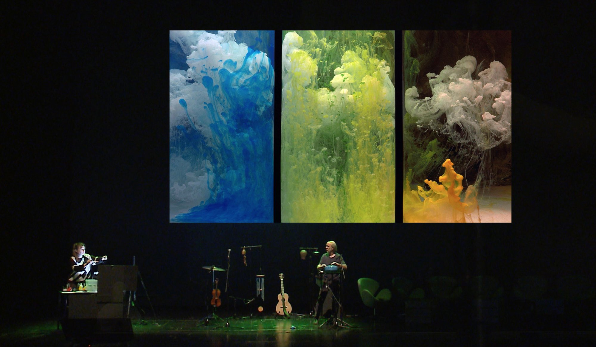 Tone Bjordam, Trajectories, video performance med musikk av Marten Scheffer, åpningsnummeret på ECCA 2019 på CCB i Lisboa, Portugal, 2019
