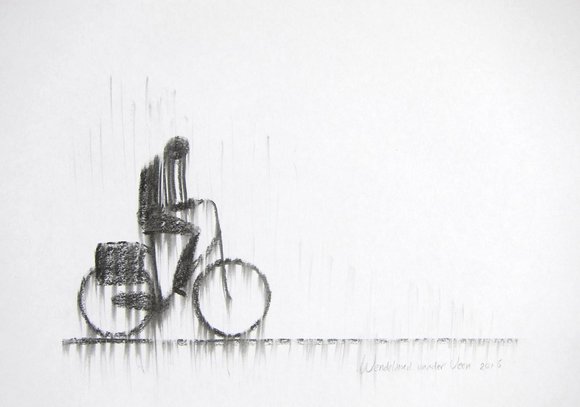 Biker, rain