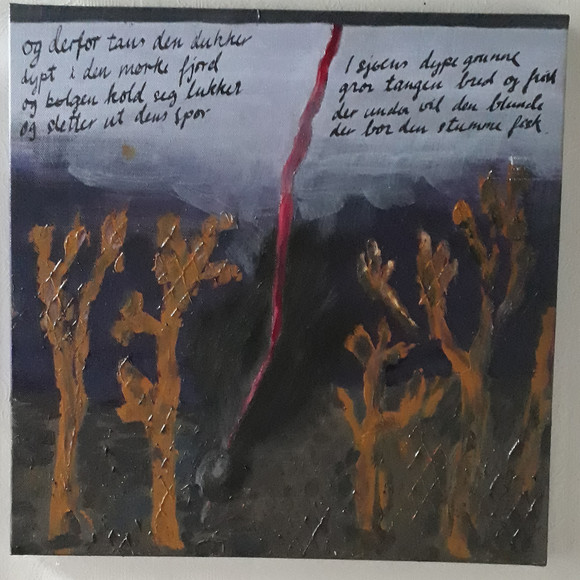 19 villanden 40x40 akryl på lerret