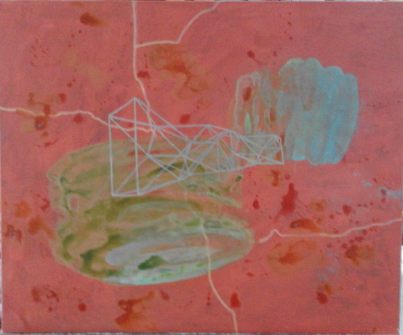 Fra serie broer 2017. akryl på lerret 62 x 75 cm