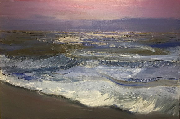 Waves oil on canvas 100 x 150cm 2019
