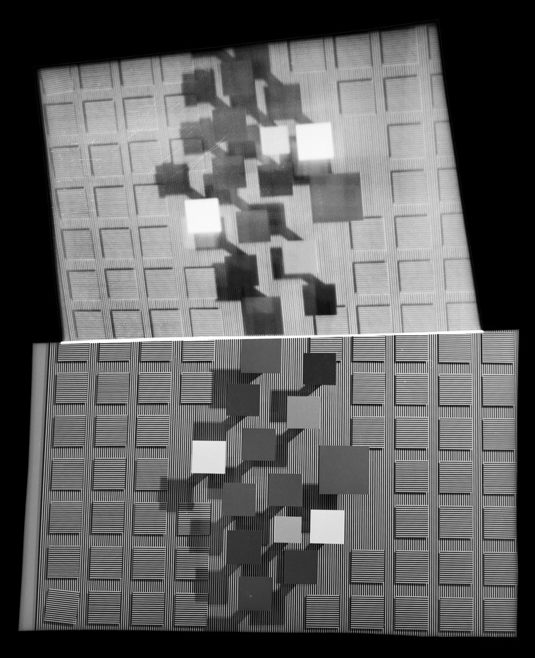Negativcollage, svart hvidt foto, analogt fotografi