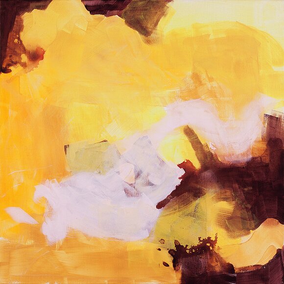 Ingebjørg vatne burning sun iv akryl på lerret 60x60 2017 foto hanne tharaldsen