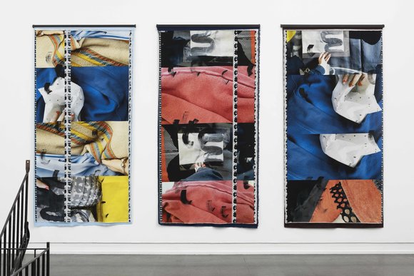 07 stay safe on iron i iii veggtepper printet malt brettet bomull på smijern 145 x 355 cm pr teppe 2019 maria brinch