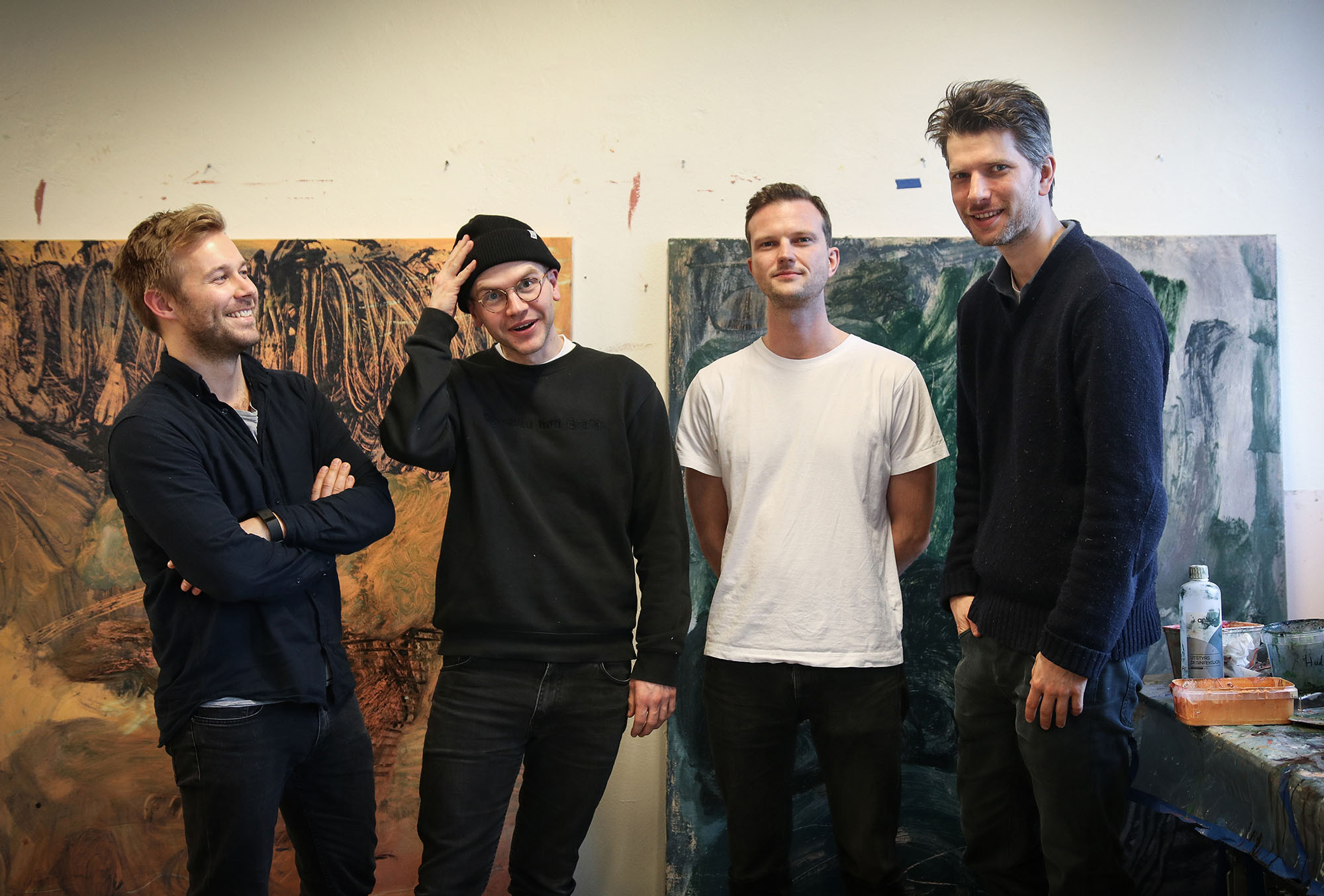 Atelier gründerne Christian von Hanno, Ruben Steinum, Markus Eckbo Endresen og Mikael Hegnar.