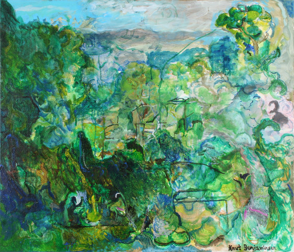 Uten tittel olje på lerret 60 x 70 cm 2019