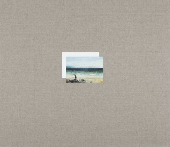 Rune elgaard, postcard from palavas, 2018, 60x70cm, oil and acrylic on canvas