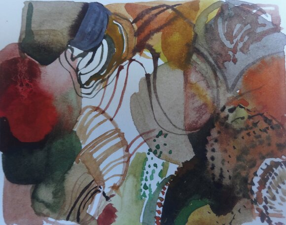 Vekster akvarell 23 x17cm