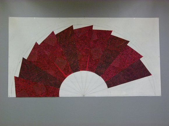 Runa boger the third space (2019) 150x290cm textile collage