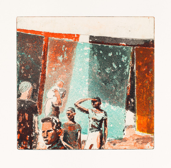 Giske sigmundstad the searchers 5 etching 22x23cm 2016