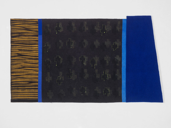 Runa boger dark night (2019) 85x150cm textile collage