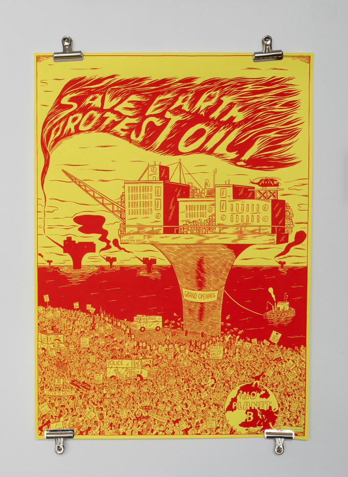 Save earth protest oil
Silk print
50x70
2024
Anders Kvammen