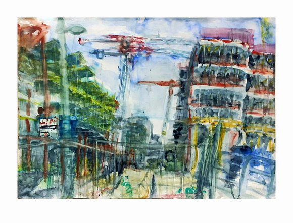Untitled bjørvika siste phase 11.06.18 akvarell 102x122cm 2018