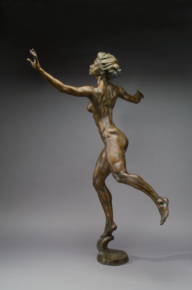 Young dancer side view, k.kokkin, 230 cm høy. 300