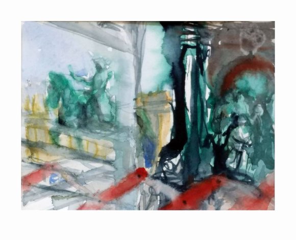 Untitled maria theresiamonument wien 12.09.18 28x42cm