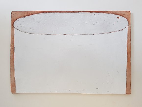 2. one medium tile. 32x46cm. earthenware. 2018. beth wyller