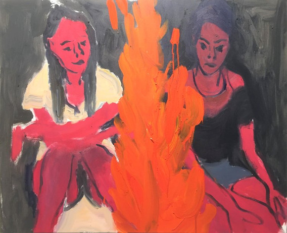 Campfire oil on canvas 81 x 100cm 2019