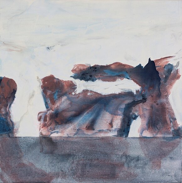 Ingebjørg vatne melting ice ix akryl på lerret 60x60 2017 foto hanne tharaldsen