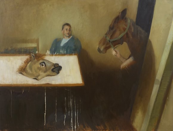 Horse talk 95x125cm, 2018